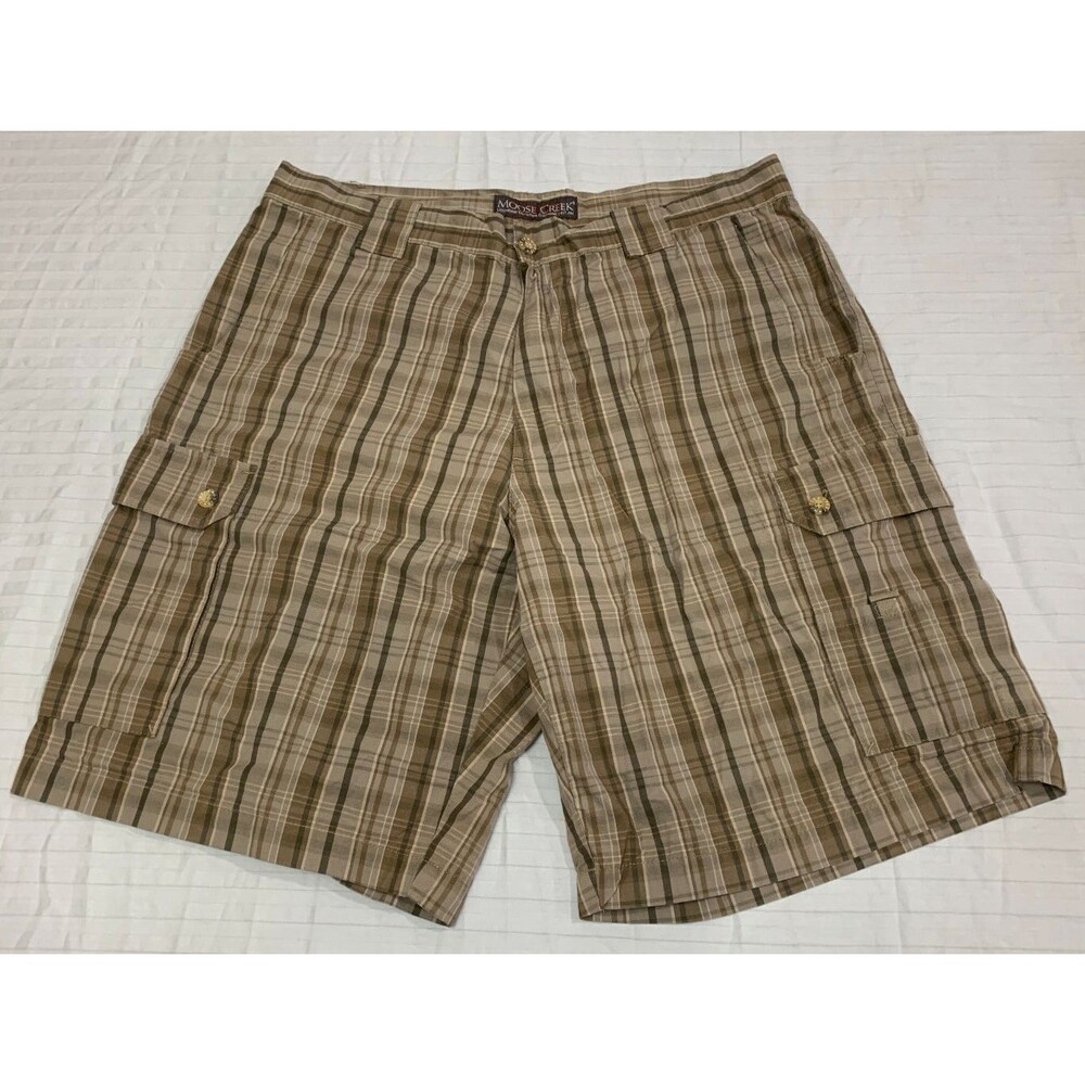 MOOSE CREEK MENS CARGO SHORTS 100% COTTON SIZE 36